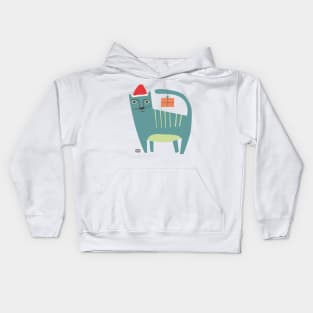 Weihnachtskatze / Santa Cat Kids Hoodie